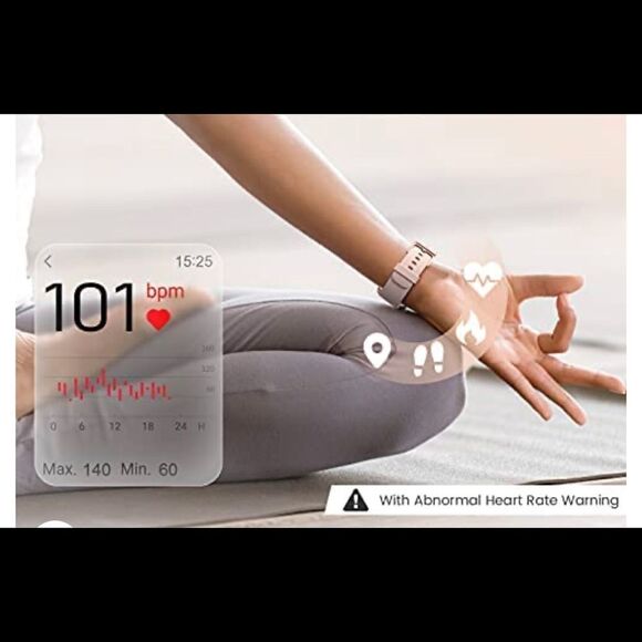 Aikesi Smart Watch womens pink includes charger - Picture 5 of 8